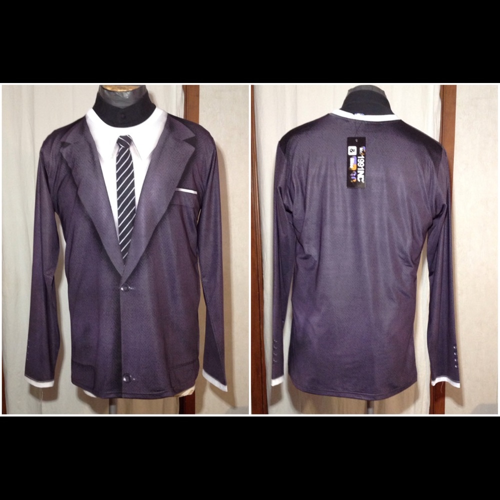 NWT Mr 1991 Inc & Miss Go Fake 2 Piece Style Shirt
